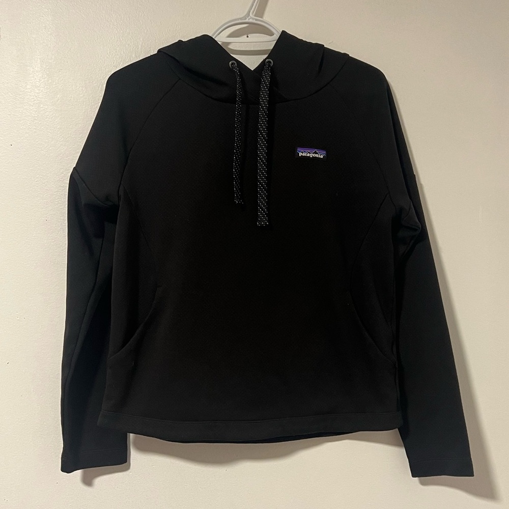 Patagonia Black Womens Casual Outdoor Hoodie with Logo